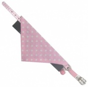 Pink Spotty Cat Bandana and Cat Collar Set
